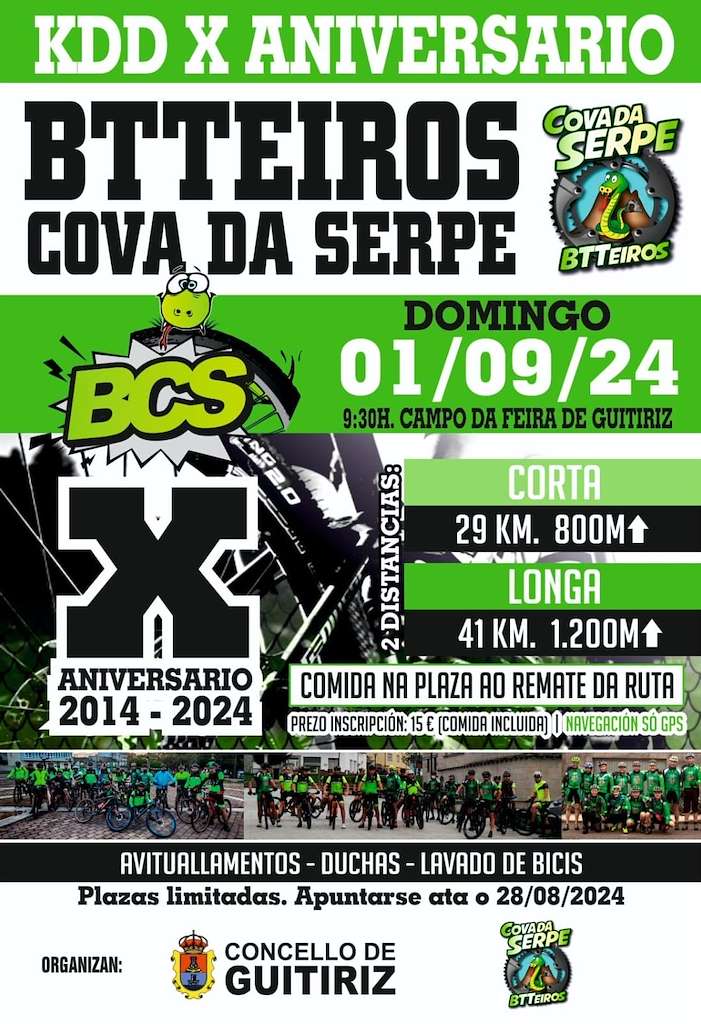 VIII Ruta BTTeiros Cova da Serpe en Guitiriz