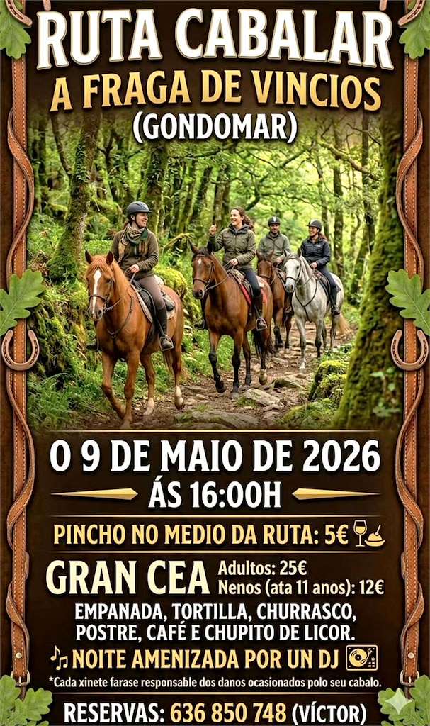 Ruta Cabalar A Fraga de Vincios en Gondomar