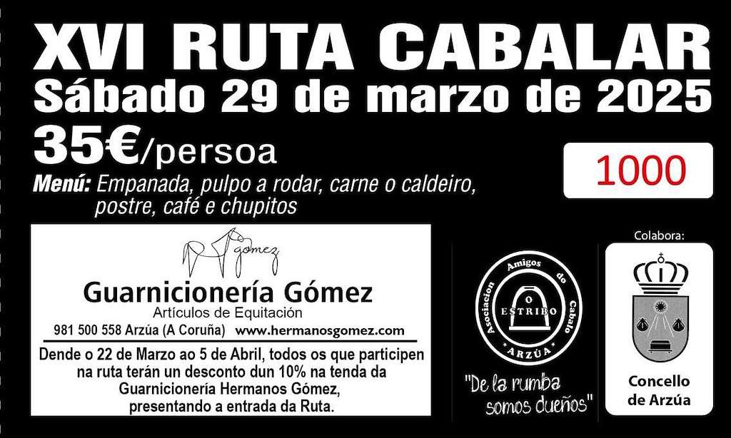 XV Ruta Cabalar en Arzúa