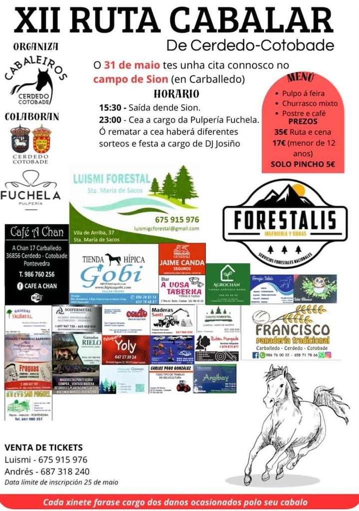 XII Ruta Cabalar en Cerdedo-Cotobade