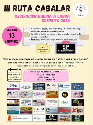 Fechas, información, programa, cartel, imágenes, mapa y ubicación de III Ruta Cabalar  en  Cospeito
