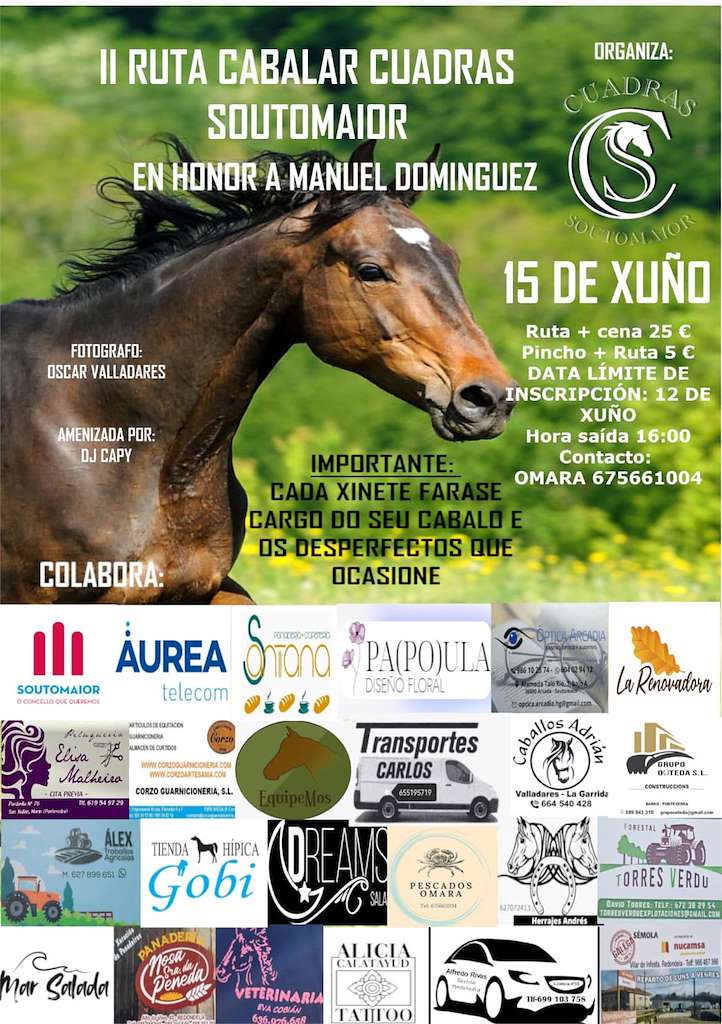 II Ruta Cabalar Cuadras en Soutomaior