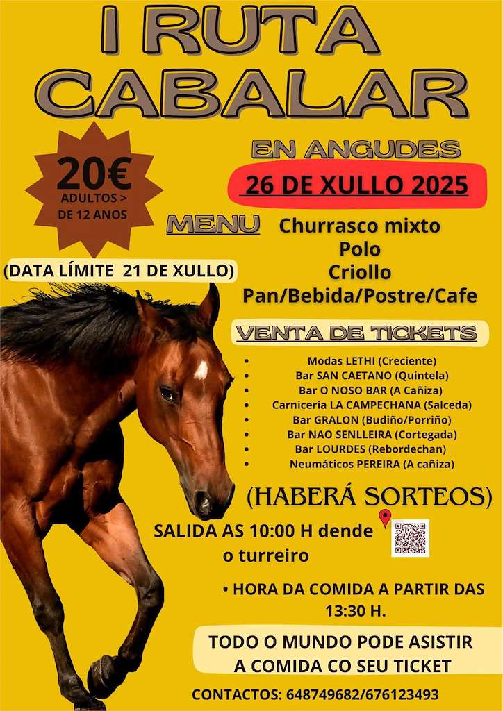 I Ruta Cabalar de Angudes (2025) en Crecente