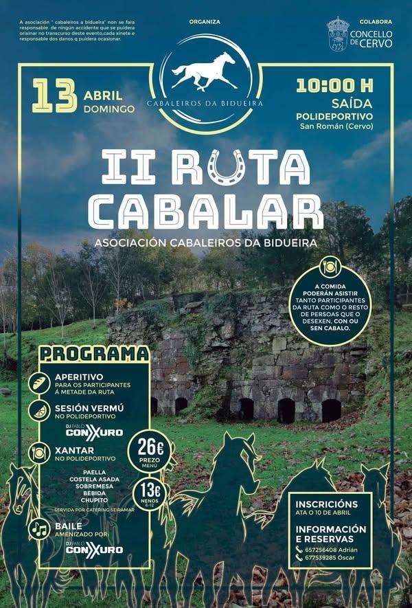 II Ruta Cabalar de Bidueira (2025) en Cervo