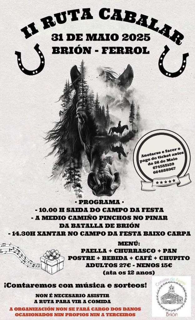 II Ruta Cabalar de Brión (2025) en Ferrol