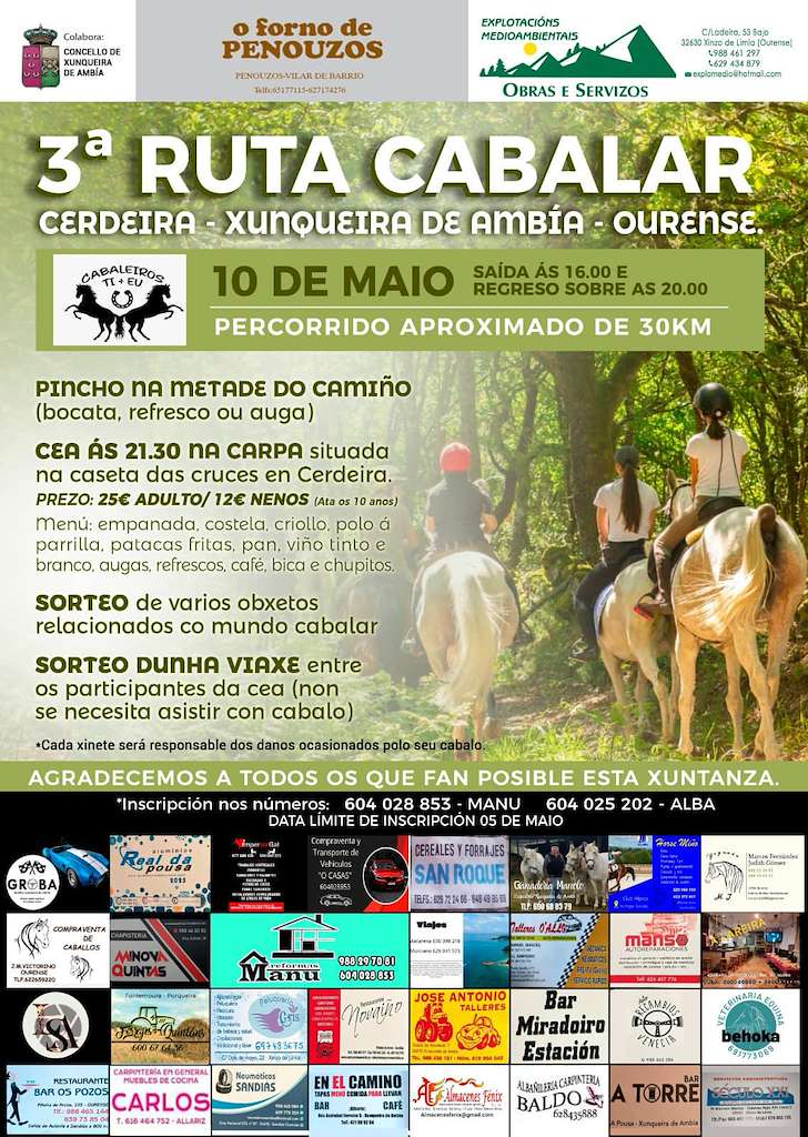 III Ruta Cabalar de Cerdeira (2025) en Xunqueira de Ambía