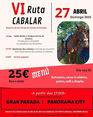Fechas, información, programa, cartel, imágenes, mapa y ubicación de Ruta Cabalar de Cereixo  en  A Estrada