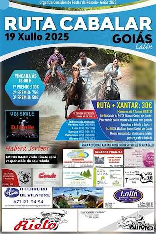 Fechas, información, programa, cartel, imágenes, mapa y ubicación de Ruta Cabalar de Goiás  en  Lalín