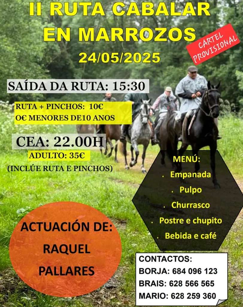 II Ruta Cabalar de Marrozos (2025) en Santiago de Compostela