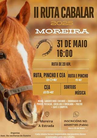 Fechas, información, programa, cartel, imágenes, mapa y ubicación de II Ruta Cabalar de Moreira  en  A Estrada