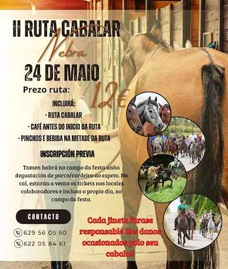Fechas, información, programa, cartel, imágenes, mapa y ubicación de II Ruta Cabalar de Nebra  en  Porto do Son