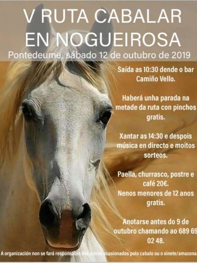 V Ruta Cabalar de Nogueirosa en Pontedeume