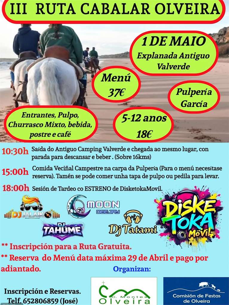 III Ruta Cabalar de Olveira (2026) en Ribeira