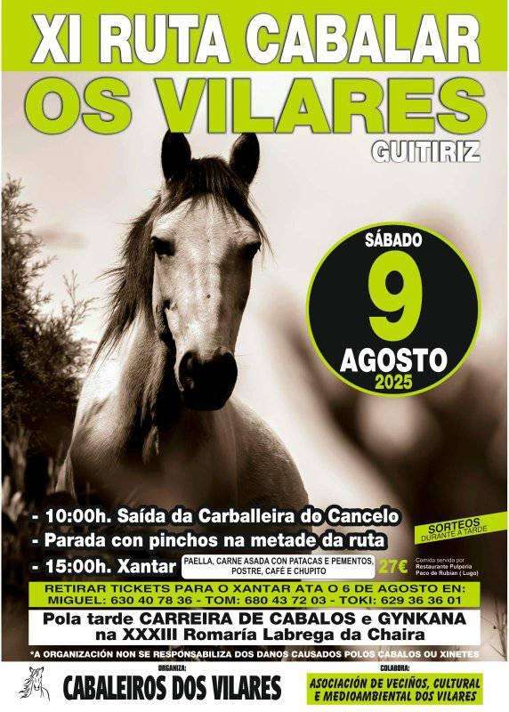 Ruta Cabalar de Os Vilares en Guitiriz