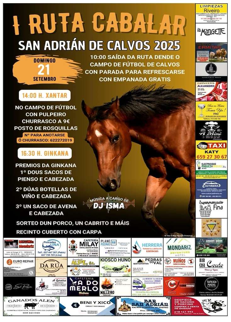 I Ruta Cabalar de San Adrián de Calvos en Fornelos de Montes