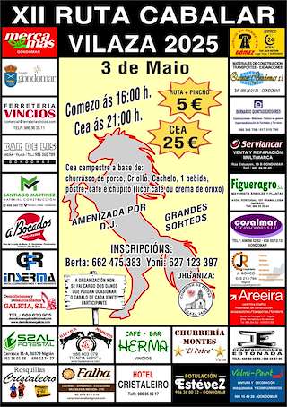Fechas, información, programa, cartel, imágenes, mapa y ubicación de XII Ruta Cabalar de Vilaza   en  Gondomar