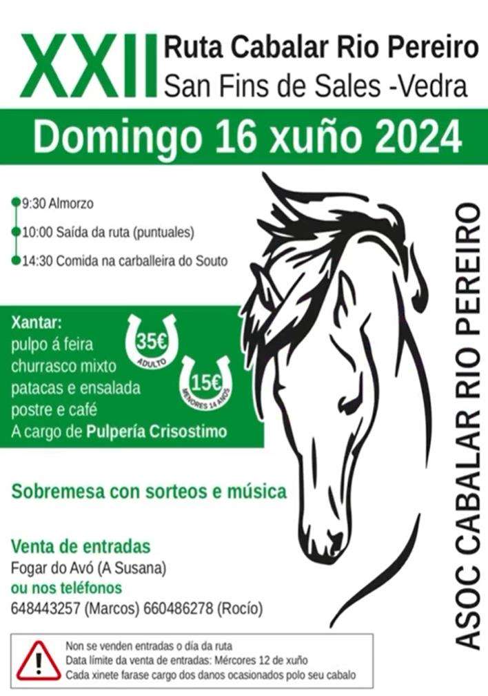 XXII Ruta Cabalar do Río Pereiro en Vedra