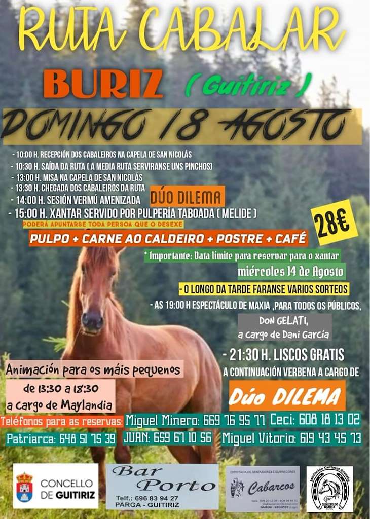 Ruta Cabalar e Romería de San Nicolás de Buriz en Guitiriz