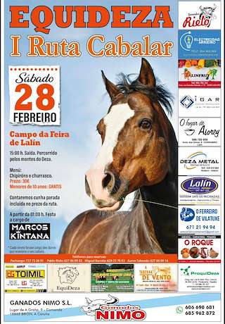 Fechas, información, programa, cartel, imágenes, mapa y ubicación de I Ruta Cabalar Equideza  (2026)  en  Lalín