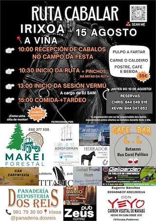 Fechas, información, programa, cartel, imágenes, mapa y ubicación de Ruta Cabalar   en  Irixoa