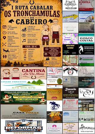 Fechas, información, programa, cartel, imágenes, mapa y ubicación de I Ruta Cabalar Os Tronchamulas de Cabeiro (2026)  en  Redondela
