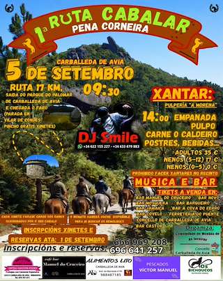 Fechas, información, programa, cartel, imágenes, mapa y ubicación de I Ruta Cabalar Pena Corneira (2026) en Carballeda de Avia