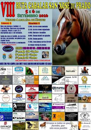 Fechas, información, programa, cartel, imágenes, mapa y ubicación de VIII Ruta Cabalar S. Xose Prado (2026) en Gondomar
