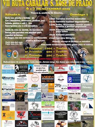 Fechas, información, programa, cartel, imágenes, mapa y ubicación de VII Ruta Cabalar S. Xose Prado  en  Gondomar