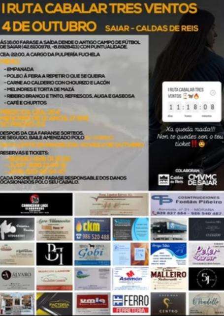 I Ruta Cabalar Tres Ventos en Caldas de Reis