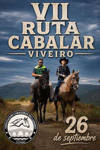 Fechas, información, programa, cartel, imágenes, mapa y ubicación de VII Ruta Cabalar (2026) en Viveiro