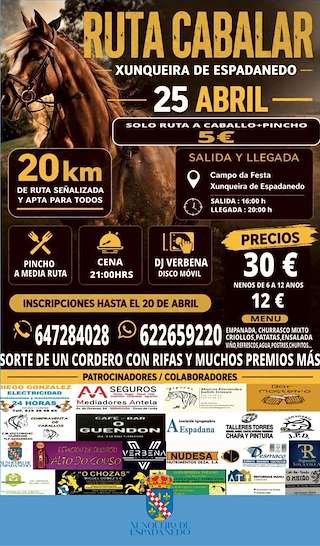 Fechas, información, programa, cartel, imágenes, mapa y ubicación de Ruta Cabalar  en  Xunqueira de Espadanedo