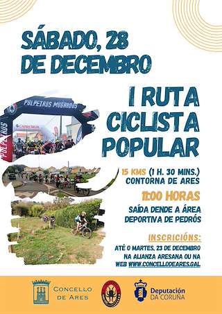Fechas, información, programa, cartel, imágenes, mapa y ubicación de I Ruta Ciclista Popular   en  Ares