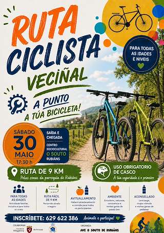 Fechas, información, programa, cartel, imágenes, mapa y ubicación de Ruta Ciclista Veciñal (2026)  en  Vilagarcía de Arousa