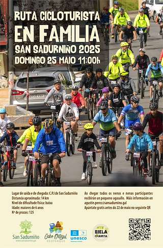 Fechas, información, programa, cartel, imágenes, mapa y ubicación de Ruta Cicloturista en Familia  en  San Sadurniño