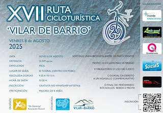 Fechas, información, programa, cartel, imágenes, mapa y ubicación de XVII Ruta Cicloturística  en  Vilar de Barrio