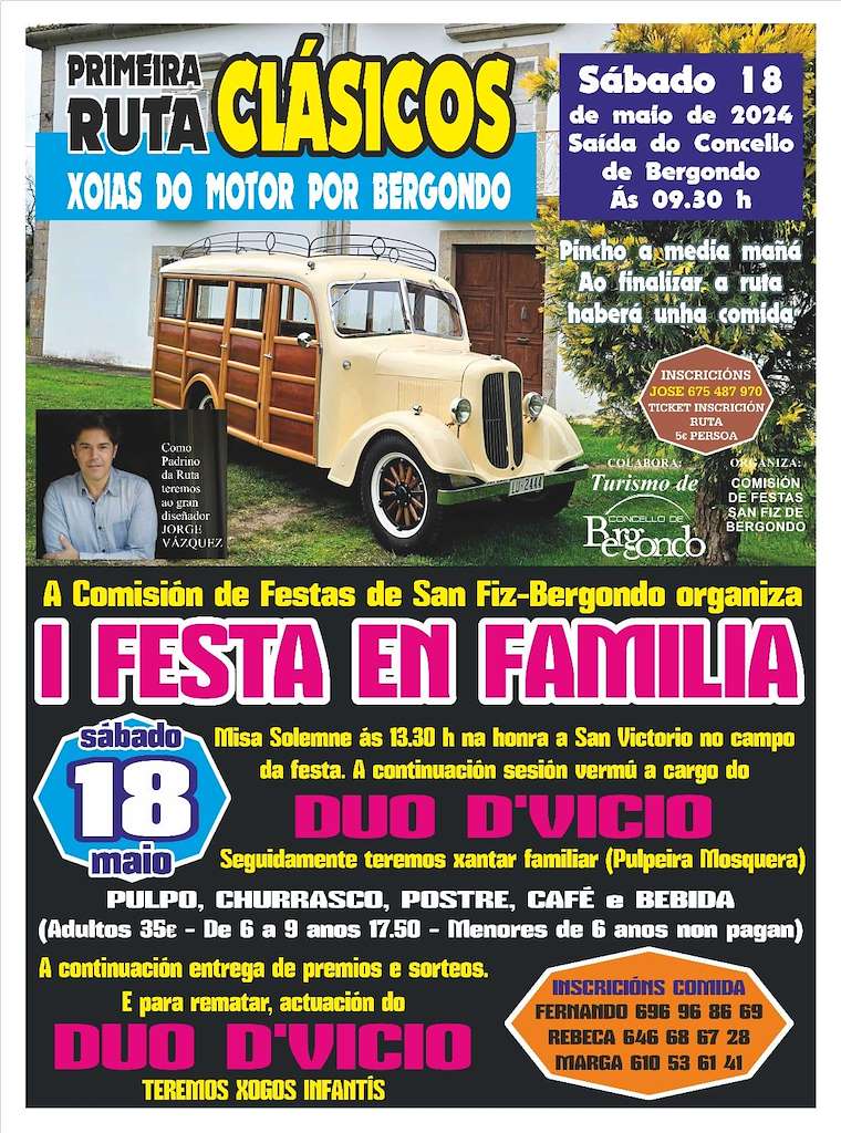 I Ruta Clásicos e I Festa en Familia (2024) en Bergondo