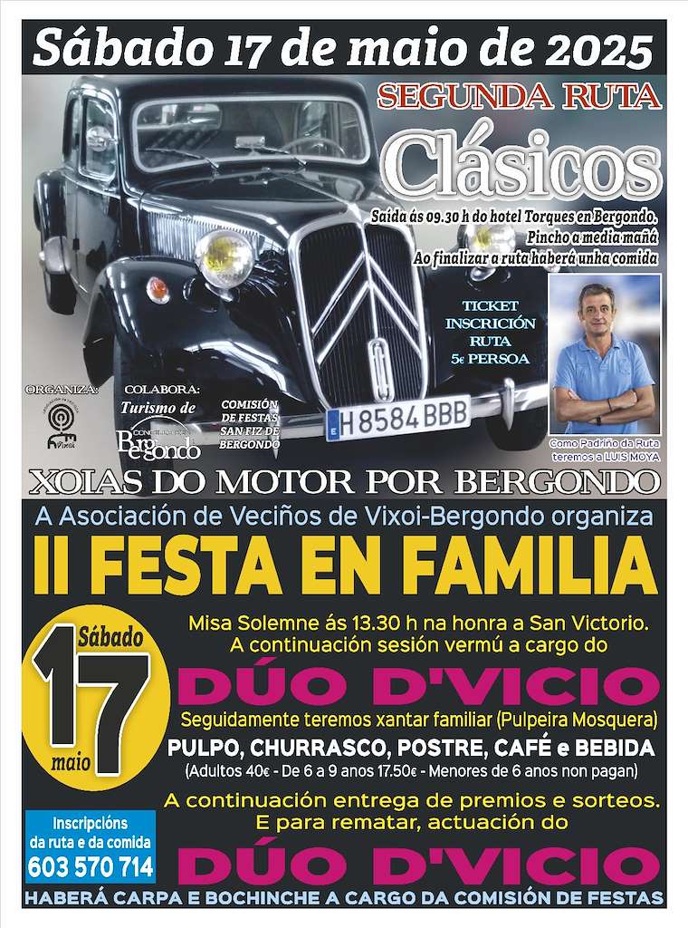 II Ruta Clásicos e II Festa en Familia (2025) en Bergondo