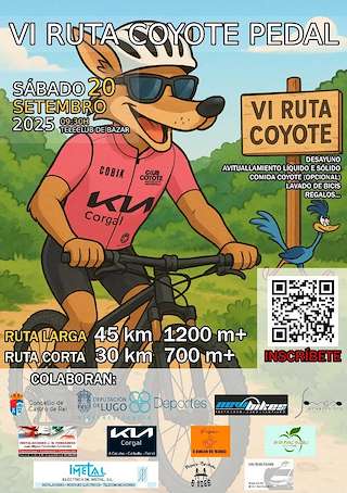 Fechas, información, programa, cartel, imágenes, mapa y ubicación de VI Ruta Coyote Pedal  en  Castro de Rei