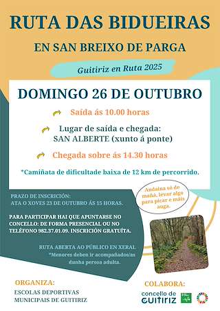 Fechas, información, programa, cartel, imágenes, mapa y ubicación de Ruta das Bidueiras (2025)  en  Guitiriz