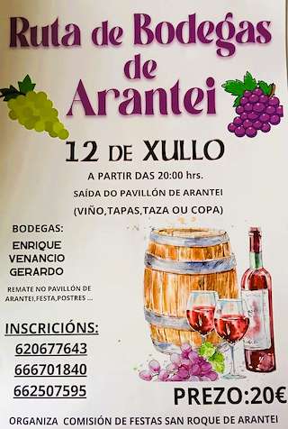 Fechas, información, programa, cartel, imágenes, mapa y ubicación de Ruta das Bodegas de Arantei  en  Salvaterra do Miño