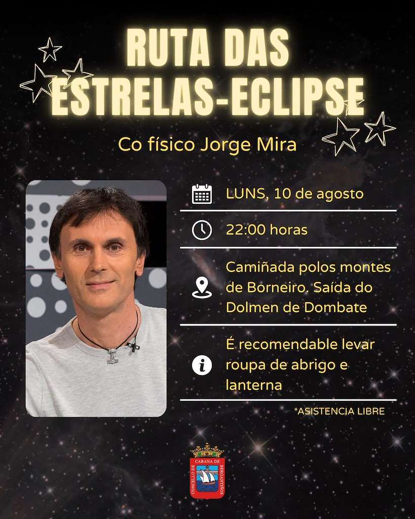 Ruta das Estrelas - Eclipse (2026) en Cabana de Bergantiños