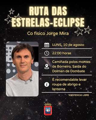 Fechas, información, programa, cartel, imágenes, mapa y ubicación de Ruta das Estrelas - Eclipse (2026)  en  Cabana de Bergantiños