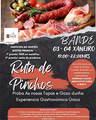 Fechas, información, programa, cartel, imágenes, mapa y ubicación de Ruta de Pinchos   en  Bande