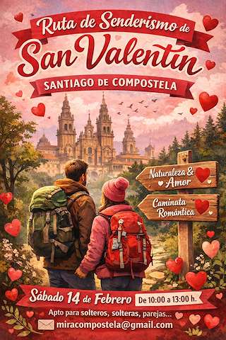 Fechas, información, programa, cartel, imágenes, mapa y ubicación de Ruta de San Valentín (2026)  en  Santiago de Compostela