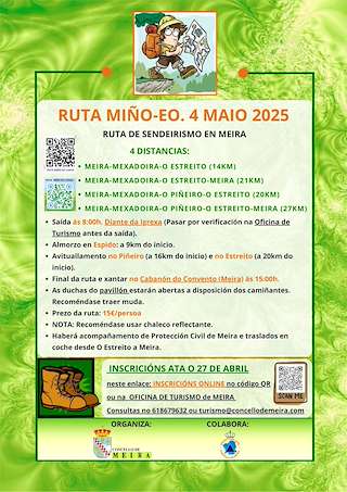 Fechas, información, programa, cartel, imágenes, mapa y ubicación de Ruta de Sendeirismo Miño-Eo   en  Meira