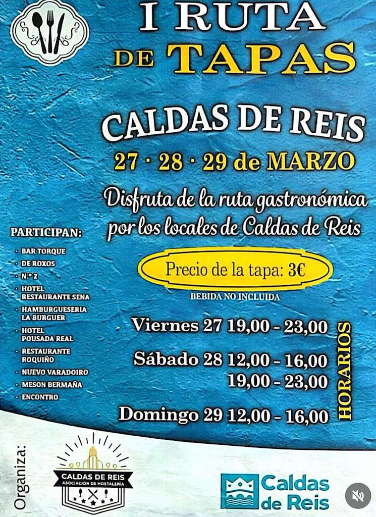 I Ruta de Tapas en Caldas de Reis