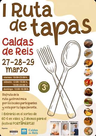 Fechas, información, programa, cartel, imágenes, mapa y ubicación de I Ruta de Tapas (2026)  en  Caldas de Reis