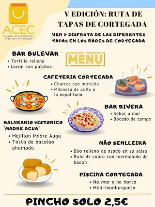 Fechas, información, programa, cartel, imágenes, mapa y ubicación de V Ruta de Tapas   en  Cortegada