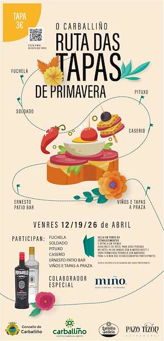 Fechas, información, programa, cartel, imágenes, mapa y ubicación de Ruta de Tapas de Primavera  en  O Carballiño