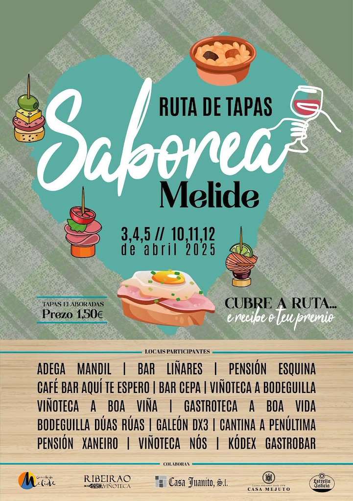 Ruta de Tapas Saborea (2025) en Melide
